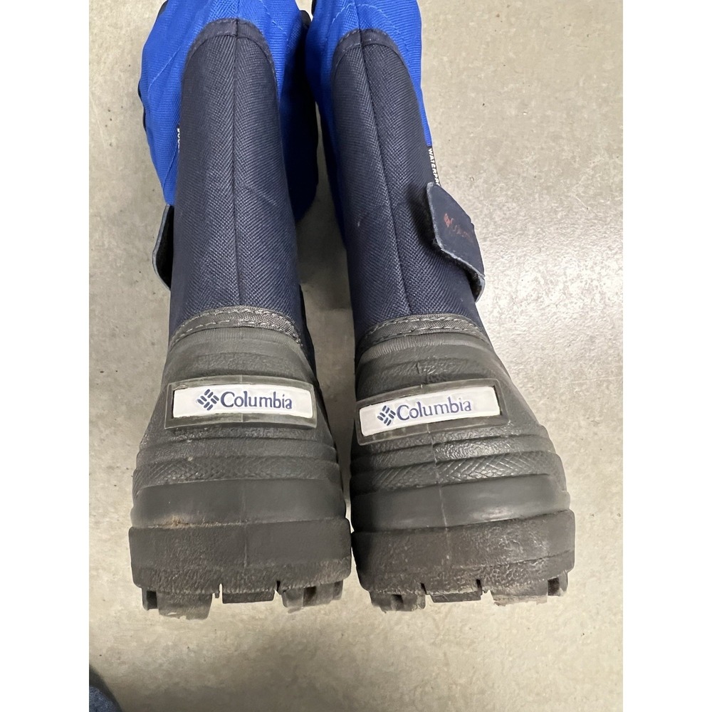 Columbia Snow Boots Powderbug Plus II Waterproof Winter Blue Boys Youth Size 3 - Picture 7 of 7